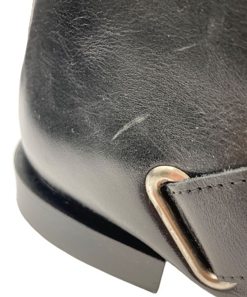 TOGA PULLA（トーガ プルラ）TOGA PULLA (トーガ プルラ) ベルテッドブーツ ブラック サイズ:35の古着・服飾アイテム