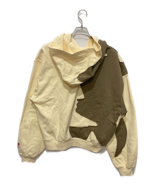 WANNA（ワナ）WANNA (ワナ) “YIN YANG” HOODIE ベージュ×オリーブ サイズ:1の古着・服飾アイテム