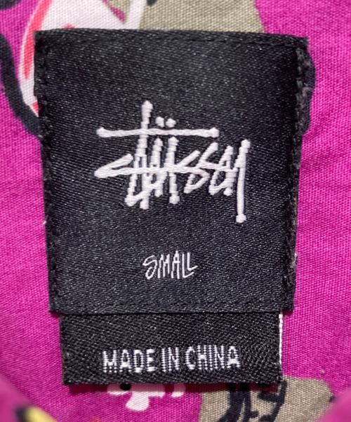 stussy（ステューシー）stussy (ステューシー) 柄シャツ パープル サイズ:Sの古着・服飾アイテム