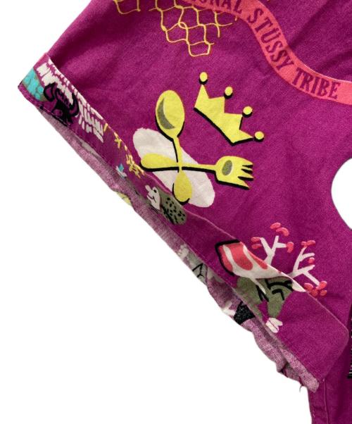 stussy（ステューシー）stussy (ステューシー) 柄シャツ パープル サイズ:Sの古着・服飾アイテム