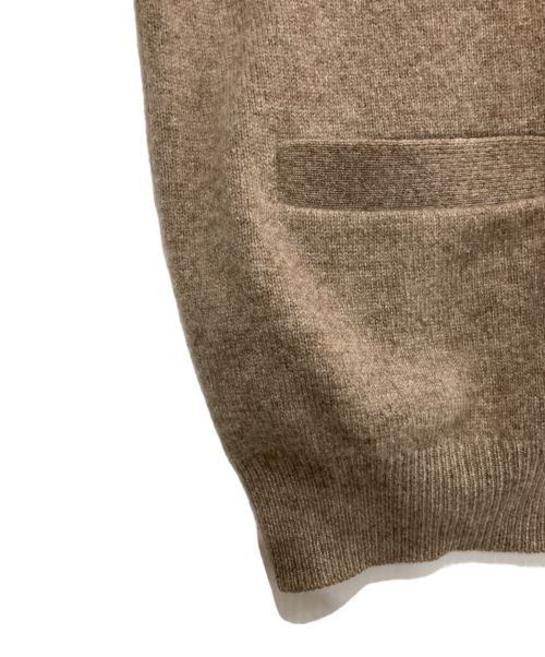 corsini（コルシーニ）corsini (コルシーニ) Vネックカシミヤカーディガン ベージュ サイズ:48の古着・服飾アイテム