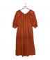 Spick and Span（スピックアンドスパン）の古着「ナイロンギャザーワンピース」｜オレンジ