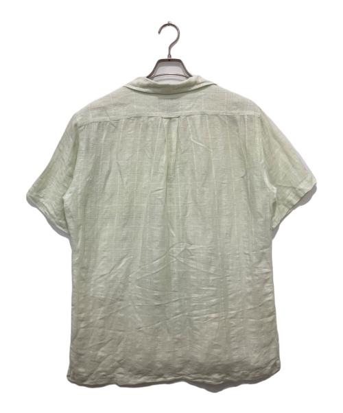 POLO RALPH LAUREN（ポロ・ラルフローレン）POLO RALPH LAUREN (ポロ・ラルフローレン) リネンコットンオープンカラーシャツ グリーン サイズ:Mの古着・服飾アイテム