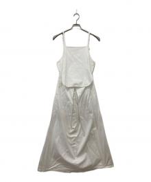 LEE×Ameri（リー×アメリ）の古着「デニムキャミソールドレス」｜ホワイト