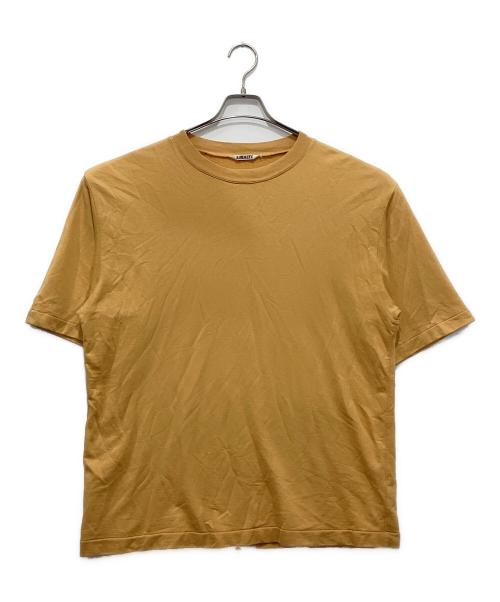 AURALEE（オーラリー）AURALEE (オーラリー) SUPER HIGH GAUGE NAPPED SWEAT TEE イエロー サイズ:5の古着・服飾アイテム
