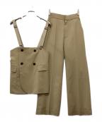 Ameriアメリ）の古着「サスペンダーセットアップ」｜ベージュ