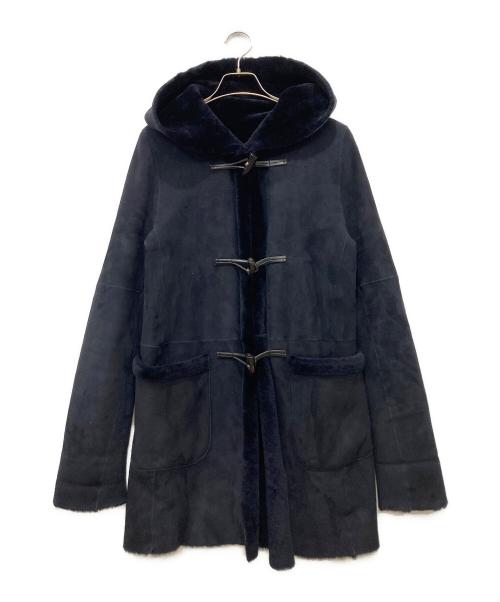 unknown（アンノウン）unknown (アンノウン) ムートンコート ネイビー サイズ:記載なしの為実寸参照の古着・服飾アイテム