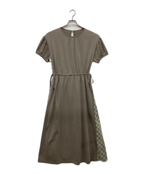 BLUE LABEL CRESTBRIDGE（ブルーレーベルクレストブリッジ）BLUE LABEL CRESTBRIDGE (ブルーレーベルクレストブリッジ) 半袖ワンピース オリーブ サイズ:36の古着・服飾アイテム