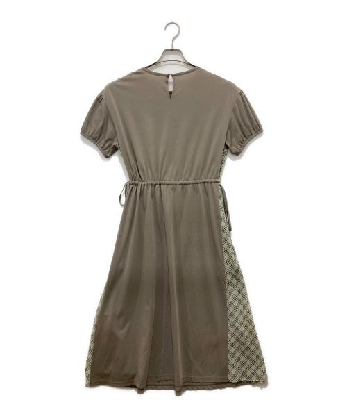 BLUE LABEL CRESTBRIDGE（ブルーレーベルクレストブリッジ）BLUE LABEL CRESTBRIDGE (ブルーレーベルクレストブリッジ) 半袖ワンピース オリーブ サイズ:36の古着・服飾アイテム