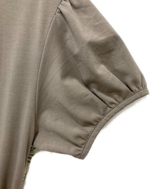 BLUE LABEL CRESTBRIDGE（ブルーレーベルクレストブリッジ）BLUE LABEL CRESTBRIDGE (ブルーレーベルクレストブリッジ) 半袖ワンピース オリーブ サイズ:36の古着・服飾アイテム