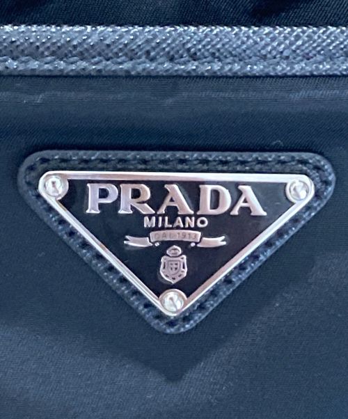 PRADA（プラダ）PRADA (プラダ) RE-NYLONショルダーバッグ ブラックの古着・服飾アイテム