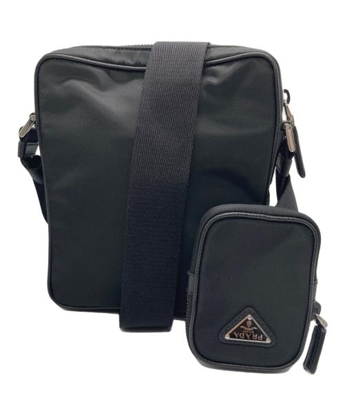 PRADA（プラダ）PRADA (プラダ) RE-NYLONショルダーバッグ ブラックの古着・服飾アイテム