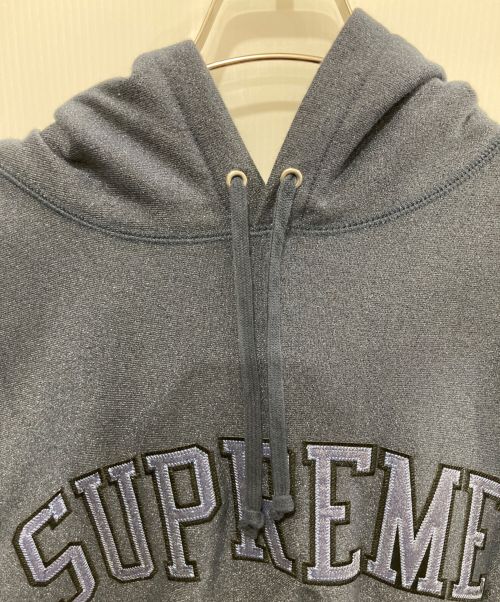 SUPREME（シュプリーム）Supreme (シュプリーム) GlitterArc HoodedSweatshirt ネイビー サイズ:XLの古着・服飾アイテム
