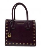 MICHAEL KORSマイケル・コース）の古着「Mercer Studded Leather Crossbody/ハンドバッグ/ショルダーバッグ」｜パープル