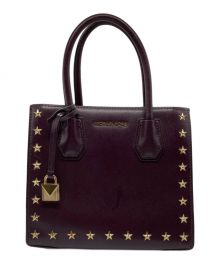 MICHAEL KORS（マイケル・コース）の古着「Mercer Studded Leather Crossbody/ハンドバッグ/ショルダーバッグ」｜パープル