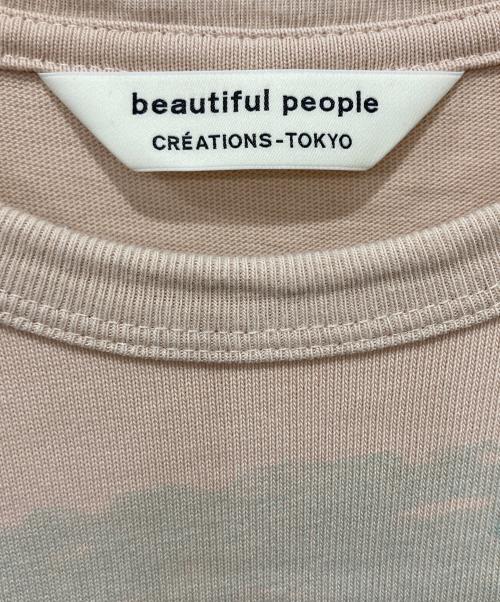 beautiful people（ビューティフルピープル）beautiful people (ビューティフルピープル) ランドスケーププリントTシャツ ベージュ サイズ:190の古着・服飾アイテム