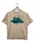 beautiful people（ビューティフルピープル）の古着「ランドスケーププリントTシャツ」｜ベージュ