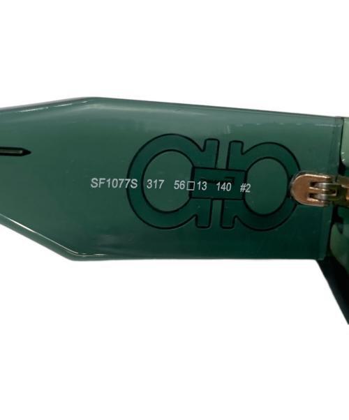 Salvatore Ferragamo（サルヴァトーレ フェラガモ）Salvatore Ferragamo (サルヴァトーレ フェラガモ) ガンチーニクリアサングラス グリーン サイズ:56□13 140の古着・服飾アイテム