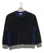 MONKEY TIMEモンキータイム）の古着「NRW/WL SWCG ALN CN/ニット」｜ブラック