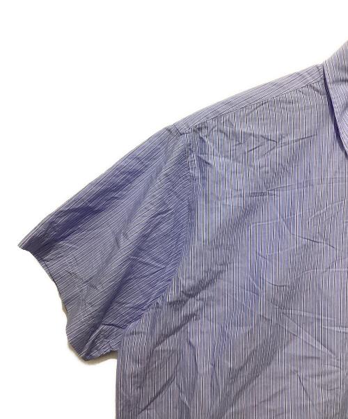 SEDAN ALL-PURPOSE（セダンオールパーパス）SEDAN ALL-PURPOSE (セダンオールパーパス) Striped Big BD S/S Shirt ブルー サイズ:XLの古着・服飾アイテム