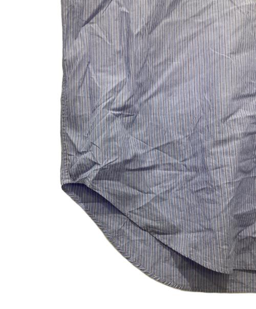 SEDAN ALL-PURPOSE（セダンオールパーパス）SEDAN ALL-PURPOSE (セダンオールパーパス) Striped Big BD S/S Shirt ブルー サイズ:XLの古着・服飾アイテム