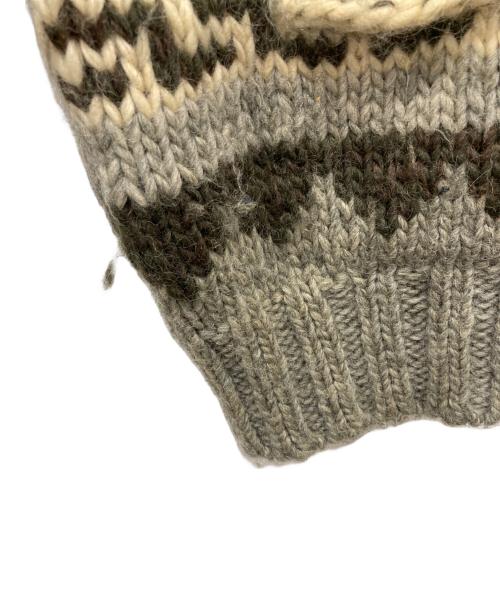 CANADIAN SWEATER（カナディアンセーター）CANADIAN SWEATER (カナディアンセーター) カウンチンニットカーディガン アイボリー×グレー サイズ:下記参照の古着・服飾アイテム