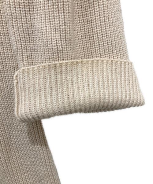 LANVIN en Bleu（ランバンオンブルー）LANVIN en Bleu (ランバンオンブルー) フレアスリーブニットワンピース ベージュ サイズ:38の古着・服飾アイテム