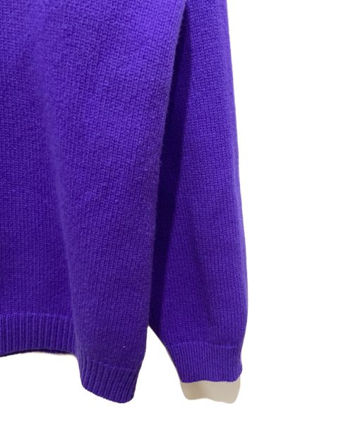 STUDIO NICHOLSON（スタジオ ニコルソン）STUDIO NICHOLSON (スタジオニコルソン) 5GG GUERNSEY JUMPER パープル サイズ:Mの古着・服飾アイテム