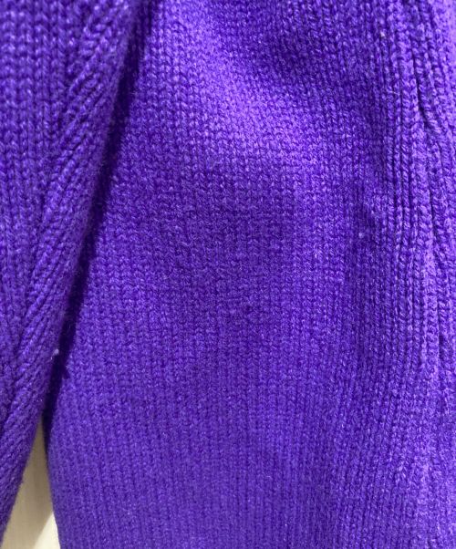 STUDIO NICHOLSON（スタジオ ニコルソン）STUDIO NICHOLSON (スタジオニコルソン) 5GG GUERNSEY JUMPER パープル サイズ:Mの古着・服飾アイテム