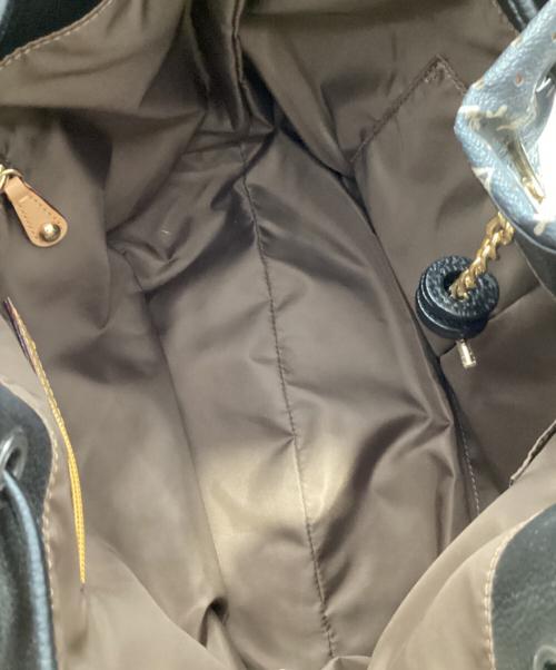 russet（ラシット）russet (ラシット) 2WAYレザーショルダーバッグ ベージュ×ブラックの古着・服飾アイテム