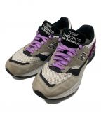 NEW BALANCEニューバランス）の古着「ローカットスニーカー/GREY PURPLE BLACK 」｜ベージュ