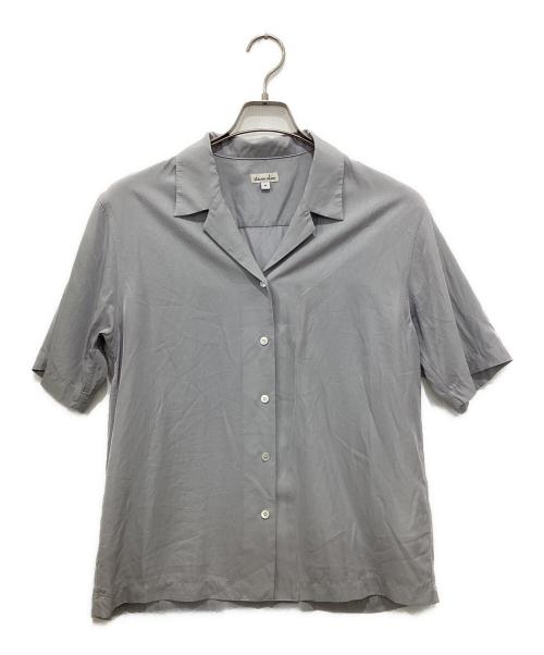 STEVEN ALAN（スティーブンアラン）STEVEN ALAN (スティーブンアラン) SHINY OPEN COLLAR SHIRT グレー サイズ:Mの古着・服飾アイテム