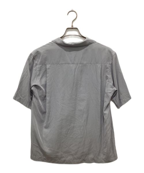 STEVEN ALAN（スティーブンアラン）STEVEN ALAN (スティーブンアラン) SHINY OPEN COLLAR SHIRT グレー サイズ:Mの古着・服飾アイテム