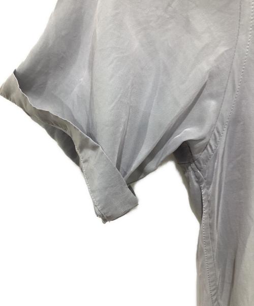 STEVEN ALAN（スティーブンアラン）STEVEN ALAN (スティーブンアラン) SHINY OPEN COLLAR SHIRT グレー サイズ:Mの古着・服飾アイテム