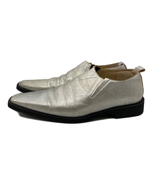 tricot COMME des GARCONS（トリココムデギャルソン）tricot COMME des GARCONS (トリココムデギャルソン) ポインテッドトゥシューズ シルバー サイズ:22cmの古着・服飾アイテム
