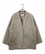 green label relaxingグリーンレーベルリラクシング）の古着「ヴィクトリアン ウール ハーフコート」｜ベージュ