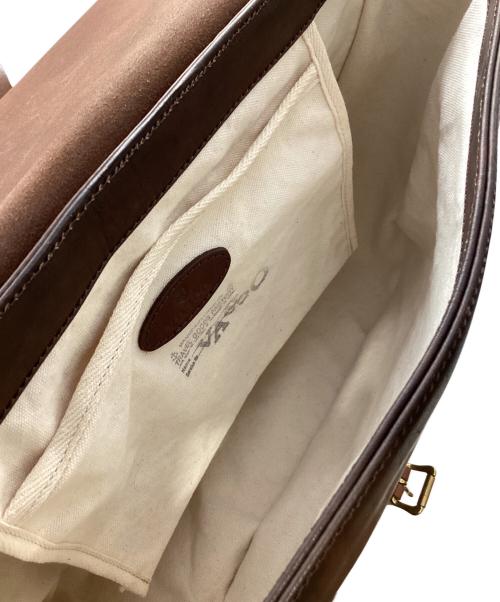 vasco（ヴァスコ）vasco (バスコ) レザーポストマン ショルダーバッグ ブラウンの古着・服飾アイテム