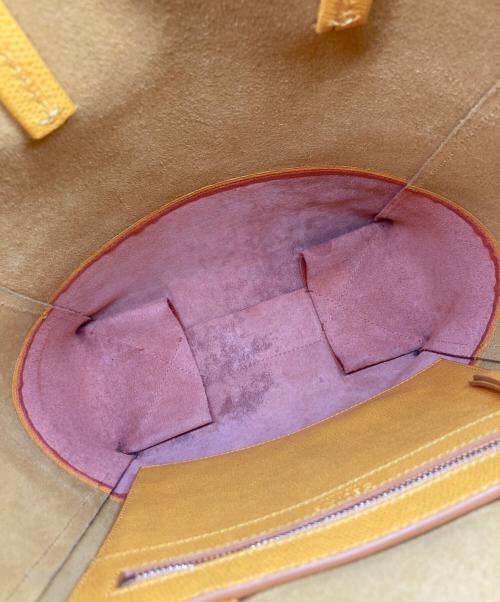 CELINE（セリーヌ）CELINE (セリーヌ) カバ スモール 2WAYハンドバッグ ブラウン×オレンジの古着・服飾アイテム