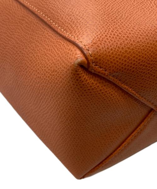 CELINE（セリーヌ）CELINE (セリーヌ) カバ スモール 2WAYハンドバッグ ブラウン×オレンジの古着・服飾アイテム