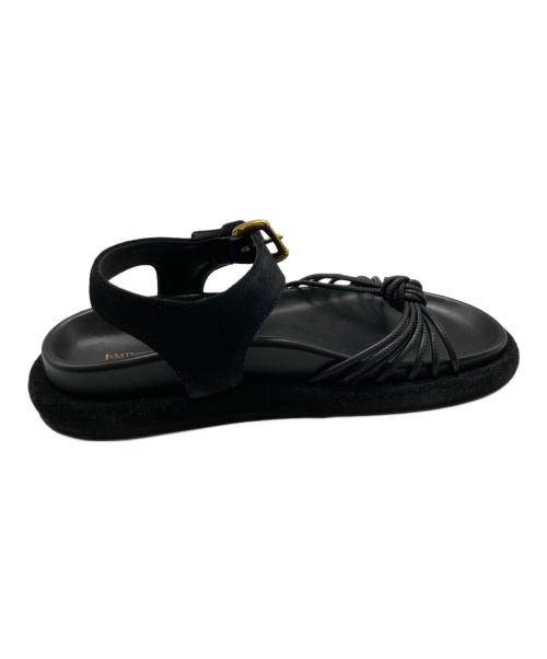 J&M DAVIDSON（ジェイ＆エム デヴィッドソン）J&M DAVIDSON (ジェイ＆エム デヴィッドソン) STRAPPY KNOTTED SANDAL ブラック サイズ:37の古着・服飾アイテム