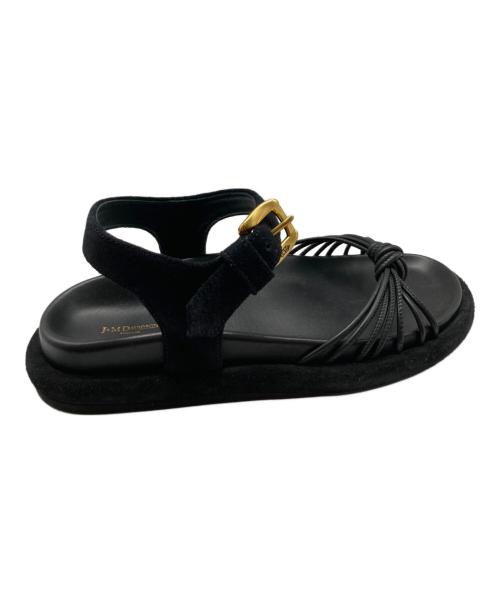 J&M DAVIDSON（ジェイ＆エム デヴィッドソン）J&M DAVIDSON (ジェイ＆エム デヴィッドソン) STRAPPY KNOTTED SANDAL ブラック サイズ:37の古着・服飾アイテム
