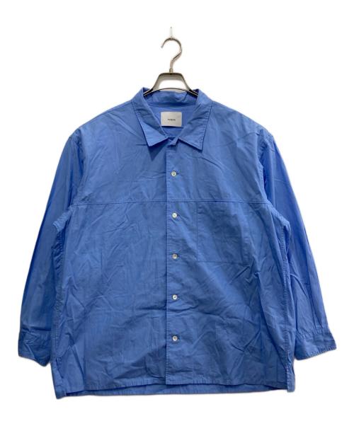 nuterm（ニュータム）nuterm (ニュータム) ALAN Buggy Fit Shirts ブルー サイズ:Mの古着・服飾アイテム