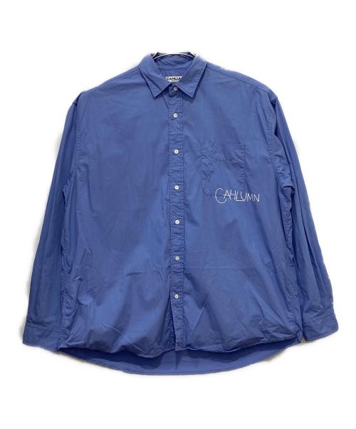 CAHLUMN（カウラム）CAHLUMN (カウラム) ブロードシャツ ブルー サイズ:XLの古着・服飾アイテム