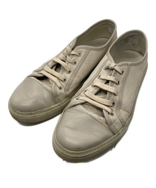 GUCCI（グッチ）GUCCI (グッチ) GGキャンバスローカットスニーカー ベージュ サイズ:8の古着・服飾アイテム