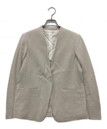 ROPE（ロペ）の古着「トリアセテートダブルクロスVネックジャケット」｜アイボリー