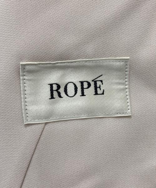 ROPE（ロペ）ROPE (ロペ) トリアセテートダブルクロスVネックジャケット アイボリー サイズ:38の古着・服飾アイテム