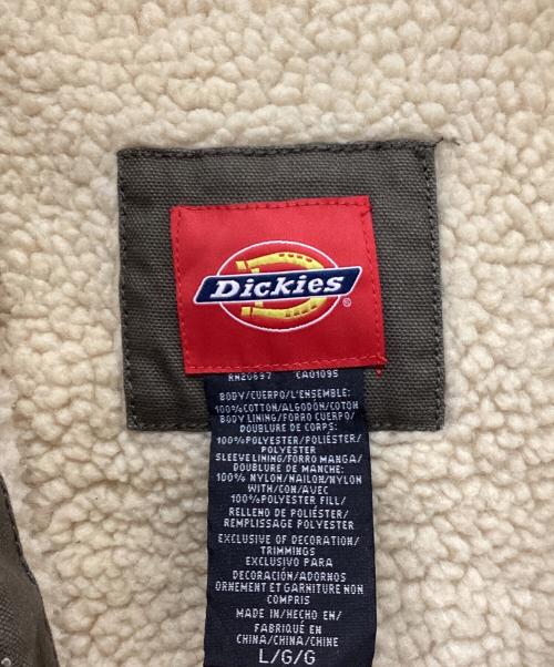 Dickies（ディッキーズ）Dickies (ディッキーズ) ボアフーデットジャケット ベージュ サイズ:Lの古着・服飾アイテム