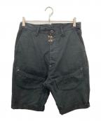 KAPITALキャピタル）の古着「ビッグポケットハーフパンツ」｜ブラック