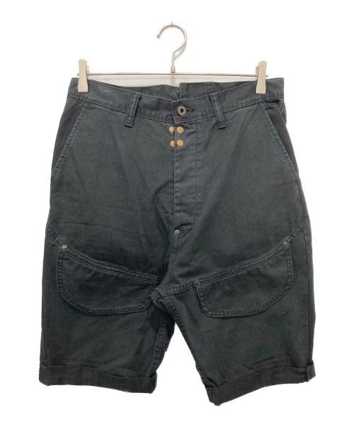 KAPITAL（キャピタル）KAPITAL (キャピタル) ビッグポケットハーフパンツ ブラック サイズ:34の古着・服飾アイテム