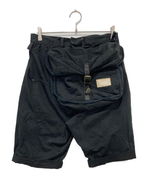 KAPITAL（キャピタル）KAPITAL (キャピタル) ビッグポケットハーフパンツ ブラック サイズ:34の古着・服飾アイテム